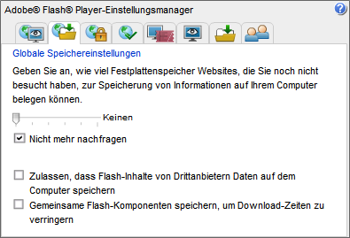 Flash Einstellungsmanager