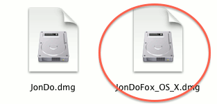 Mounten des JonDoFox DMG